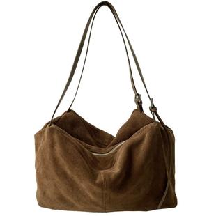 jpjclassic磨砂牛皮枕头包女波士顿单肩包通勤腋下包保龄球包