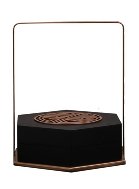 新中式风铁艺金属会所软装饰品