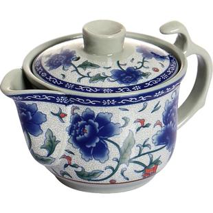 虎匠 青花瓷手抓壶大号盖碗 小号泡茶壶陶瓷泡茶碗景德镇功夫茶具