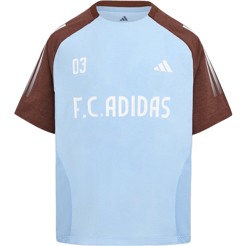 adidas阿迪达斯大童全能运动系列速干休闲短袖T恤上衣LD7356
