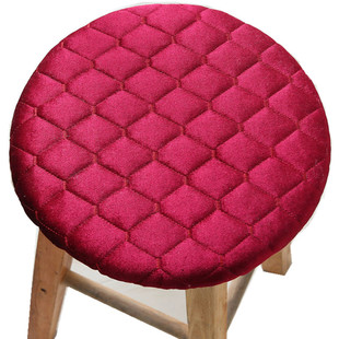 冬季夹棉圆凳子套罩坐套家用圆凳子套小吃店餐厅饭店圆形椅子座套