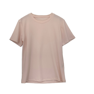 莱赛尔弹力圆领短袖极简女T恤