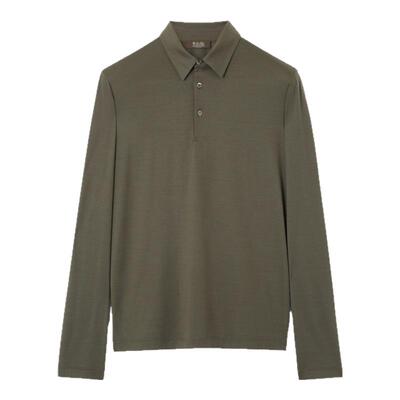 LoroPiana/诺悠翩雅男士T恤精选羊毛Polo衫12微米超细腻新款上衣