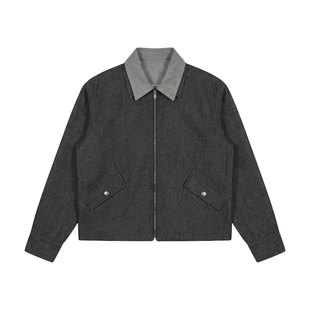 【年后发货】Hualun男生春季ootd穿搭超好看外套男上衣假两件夹克