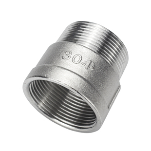 304不锈钢内外丝直接延长加长活接等径螺纹水管接头46分316L管箍