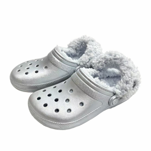 crocs洞洞鞋卡骆驰经典羊茸女鞋冬款暖棉加绒毛毛男拖鞋211396