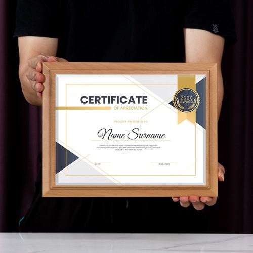 榉木雕刻彩印UV实木奖牌经销商牌匾授牌荣誉金箔牌授权奖牌彩色