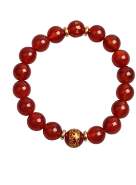 普陀山正品手串黑曜石本命佛古风