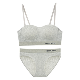 运动内衣女挂脖美背小胸聚拢无钢圈无肩带抹胸薄款夏吊带背心文胸