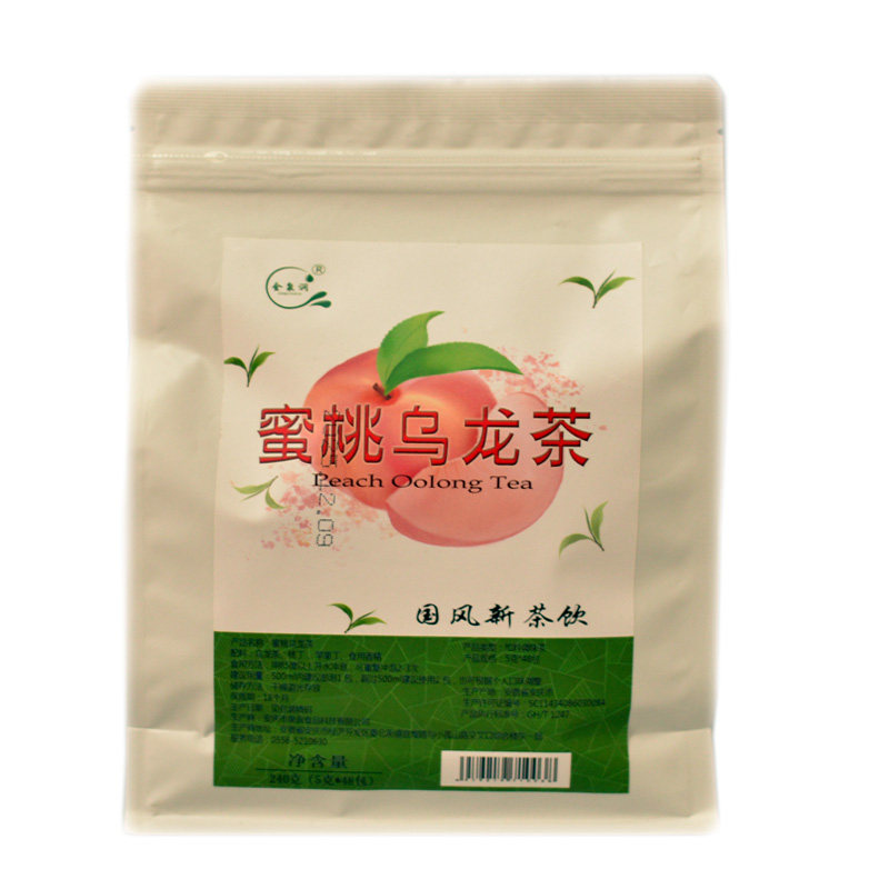 夏季冷泡蜜桃乌龙三角茶包48包