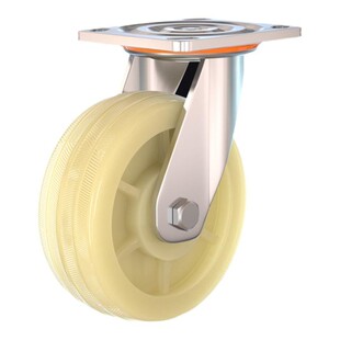 6寸承重万向轮轮子尼龙脚轮带刹车轱辘平板推车重型车轮移动定向