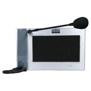 IP网络广播寻呼话筒岗亭收费站值班室远程广播双向可视对讲主机