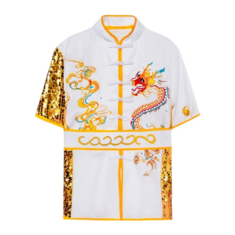 儿童武术表演服刺绣中国风训练服