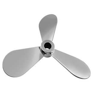 燎工品牌不锈钢推进拌桨叶三叶片螺旋叶轮搅机器头分散大尺寸直径