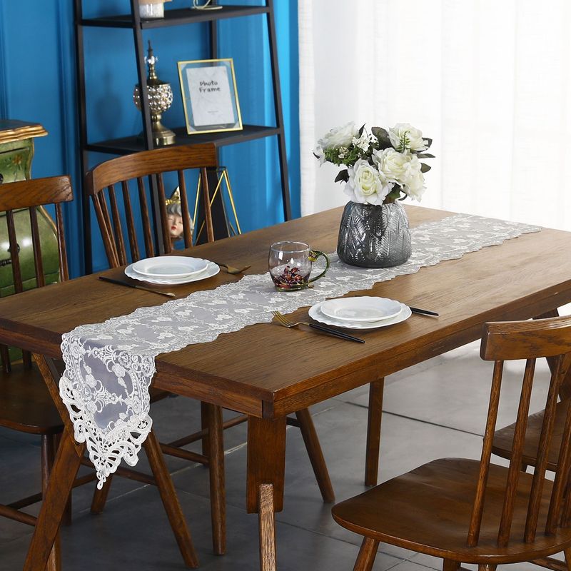 欧式轻奢桌旗源头工厂长条桌巾装饰台布茶几桌高级感简约蕾丝桌旗