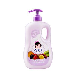 郁美净儿童洗发水沐浴露二合一七果水果宝宝清爽泡泡浴正品官方店