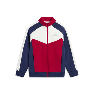 明星同款|李宁儿童红色外套卫衣2026马年本命年男童装女衣服春装