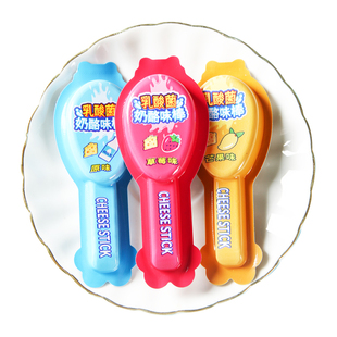 乳酸菌水果味棒棒糖果冻布丁奖励儿童零食奶酪味棒软糖果休闲好吃