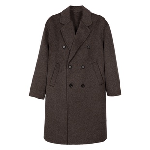 【双面全羊毛】储格毛呢大衣男中长款加厚高级感休闲妮子风衣外套