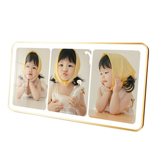 相框摆台儿童照片定制打印婚纱照冲洗宝宝相片全家福做成水晶摆件