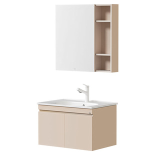 箭牌智能浴室镜柜单独挂墙式带灯除雾卫生间梳妆镜子简约欧式实木