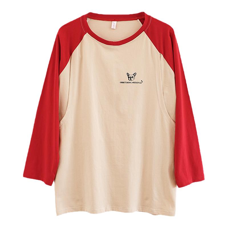 月子服夏纯棉薄长袖哺乳期妈妈装夏装哺乳衣春秋t恤孕妇打底衫潮
