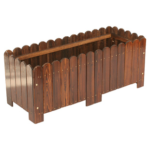 防腐木花箱种植箱长方形花盆户外庭院花槽露台室外楼顶阳台种菜盆