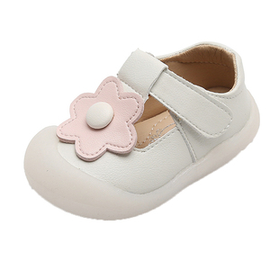 春秋季新款女宝宝鞋子1一2周岁小童公主鞋透气防滑软底婴儿学步鞋