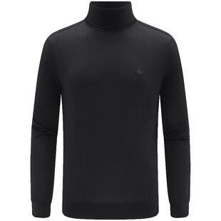 [可机洗]Navigare意大利小帆船冬季纯色高领毛衣男士纯羊毛针织衫