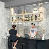 吧台铁艺吊架餐挂吊柜家用吊顶装 饰倒厅尺脚杯架酒吧悬挂酒架酒i.