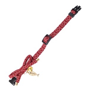 necosekai 日本进口小猫偷鱼猫咪项链项圈可调节带领当小鱼装饰