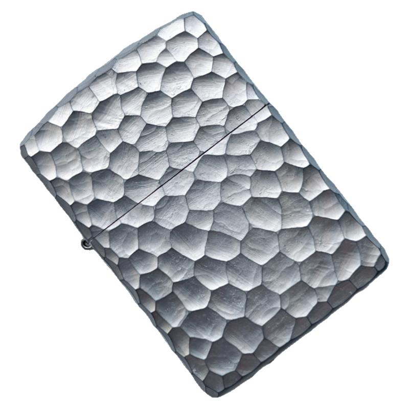 Zippo手工陨石坑哑光钛灰盔甲EDC