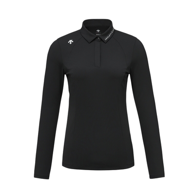 DESCENTEGOLF迪桑特高尔夫FIELD系女士收腰长袖POLO衫G443WFTL91