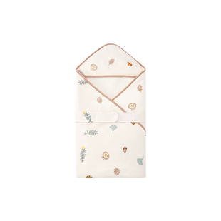 英氏包被婴儿秋冬款5A抗菌新生儿宝宝四季抱被恒温防惊跳包单冬季