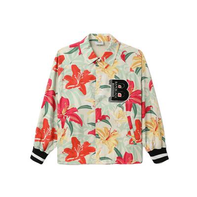 满印花卉教练夹克BAPE
