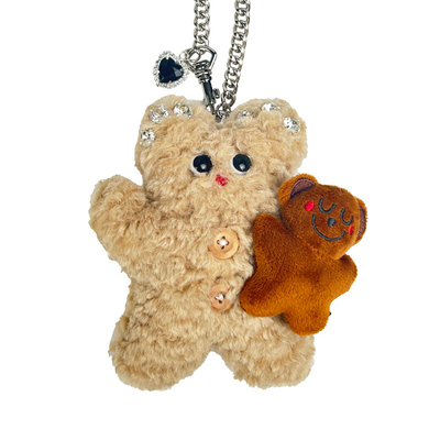 奶噗噗新品复古小熊包包挂件