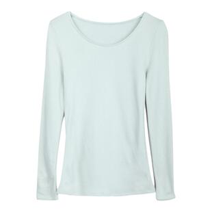 芬狄诗商场同款秋衣女秋冬含羊毛修身打底暖肤衣上下装FD00126