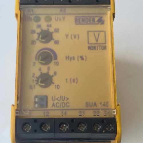 1PCS BENDER SUA 145 VOLTAGE RELAY B93015509