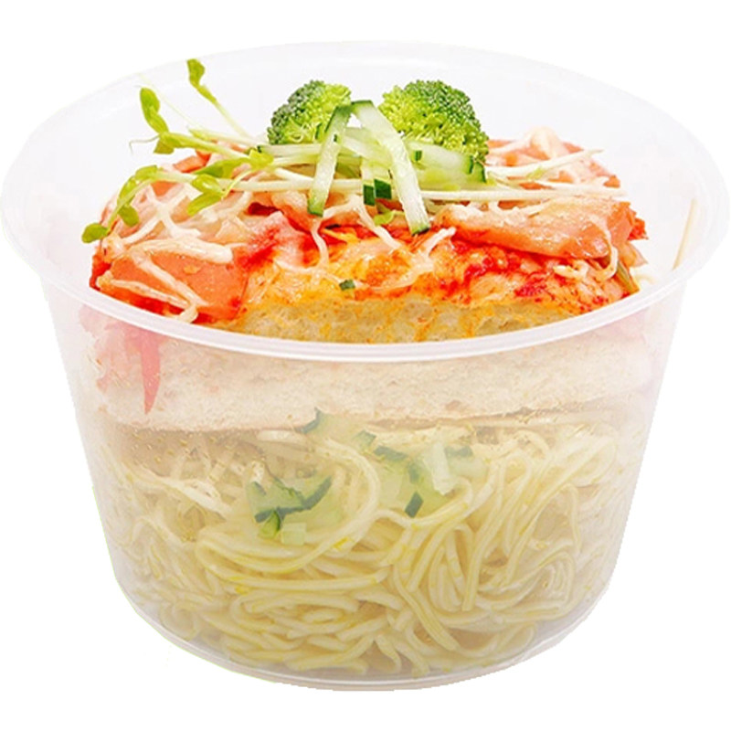 包邮450ml圆形汤面碗一次性餐盒