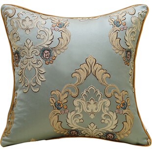 欧式靠垫沙发抱枕客厅高档奢华绣花靠枕床头大靠背抱枕套不含芯