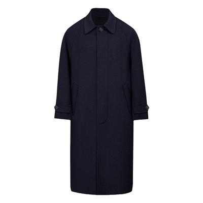 巴尔马肯纯羊毛双面呢大衣