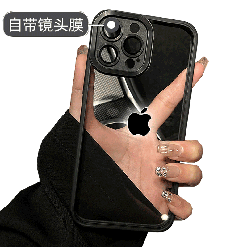 新款防摔不发黄自带玻璃镜头膜