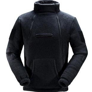 cqb疯王战术抓绒衣男冬季加厚保暖摇粒绒非套头上衣外套保暖卫衣