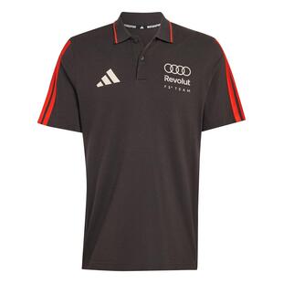 奥迪F1车队翻领短袖POLO衫撞色条纹上衣男夏季新款adidas阿迪达斯