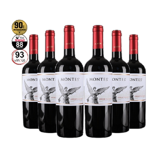 蒙特斯montes经典赤霞珠葡萄酒750ml*6瓶原瓶进口婚礼喜宴年货酒