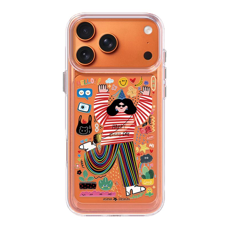 抓住快乐适用苹果17Promax手机壳新款iPhone16Pro透明ip15保护套超薄Ao5可爱12好看全包创意14pm高级感软边13