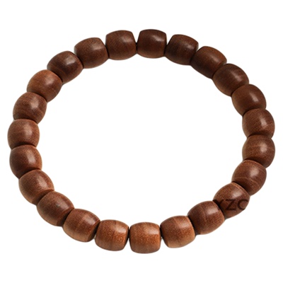 老山檀香横纹直切单圈手串