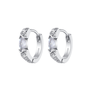 荷鲁斯之眼耳环男款耳扣男生素圈耳钉圈圈耳坠女款耳圈秋冬耳饰男