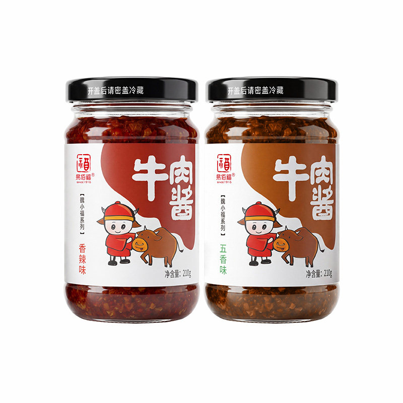 易佰福牛肉酱香辣五香210g调味酱
