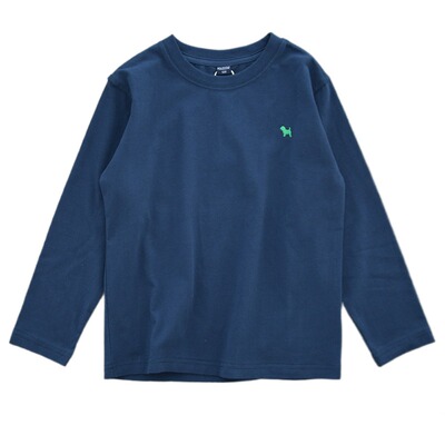 儿童纯棉百搭圆领套头长袖T恤